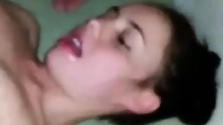 In the balance Her Facial Cumshot